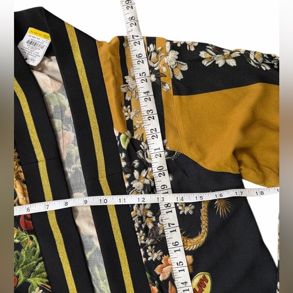 Farm Rio Floral Open Front Cardigan Size Small - Picture 3 of 8